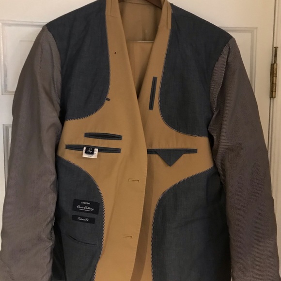 Lands End Summer Weight Khaki Jacket - Crisp and Clean - Picture 2 of 3